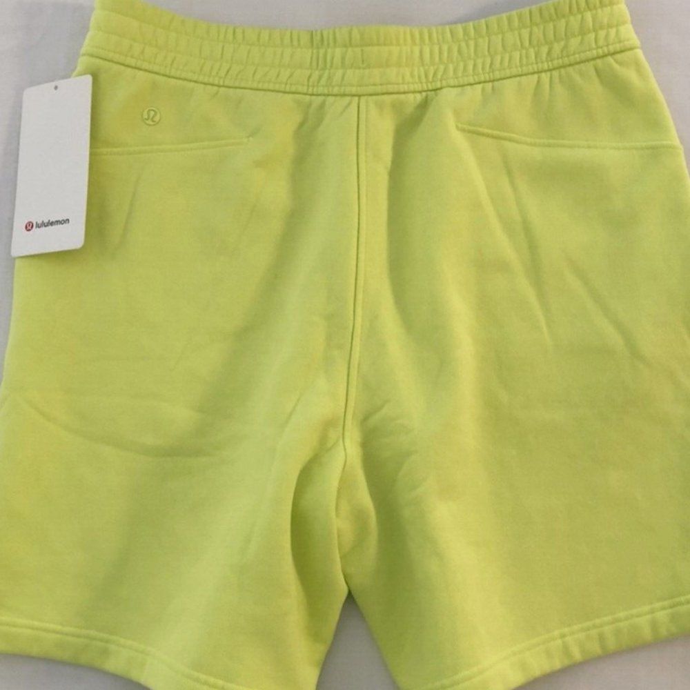 NWT LULULEMON Womens LOUNGEFUL High Rise 4” Electric Lemon Shorts Sz 4 Sz 6